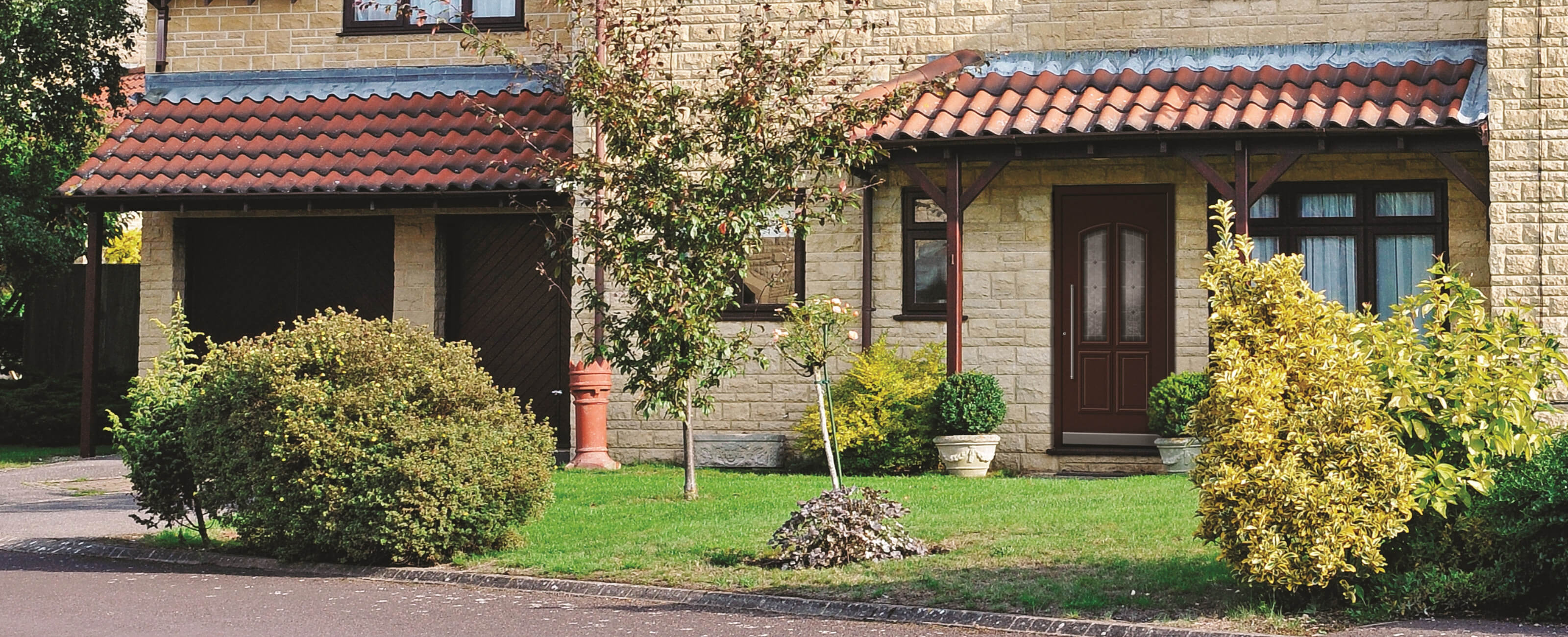 Porte d'entrée rustique